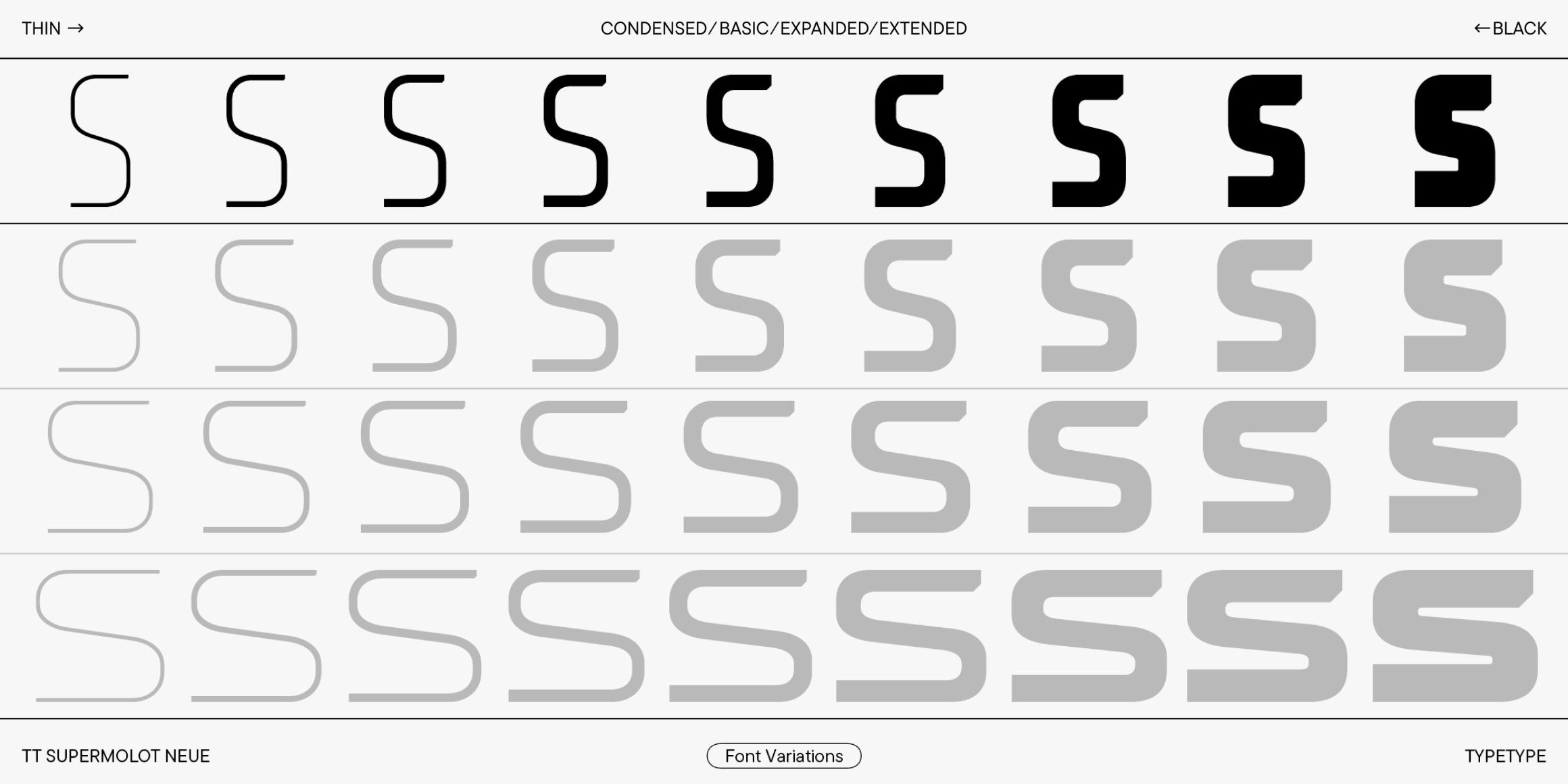 TT Supermolot Neue Condensed font in use