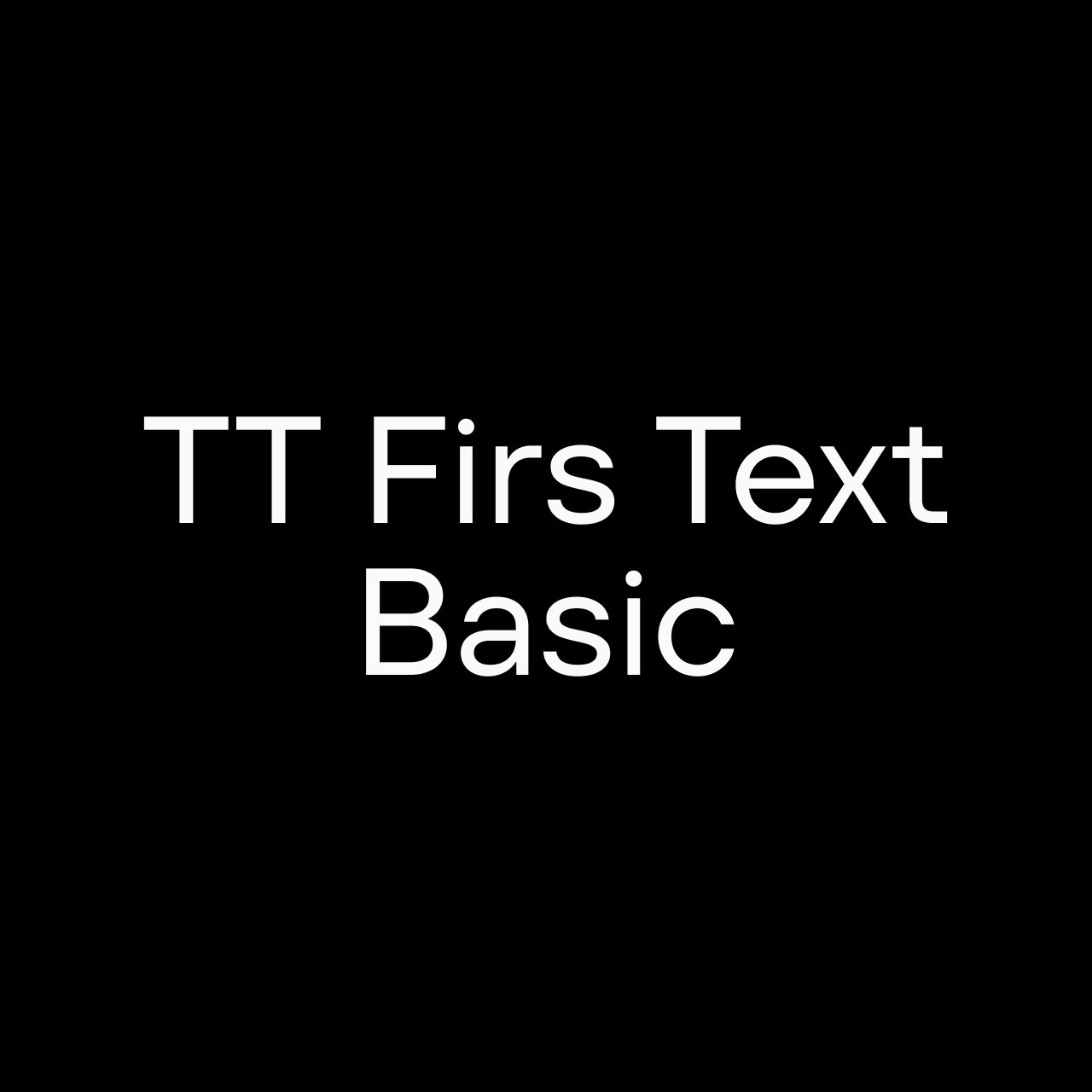 22. Text Basic TT Firs Text Basic - 라틴 폰트 | 산돌구름