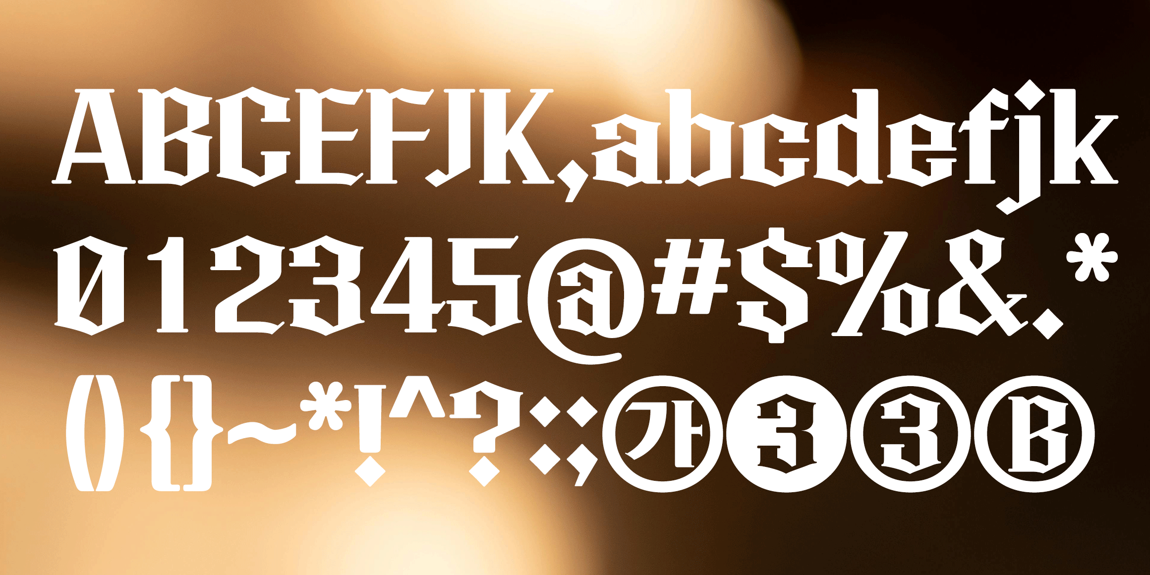 타이포_올드블랙 font in use