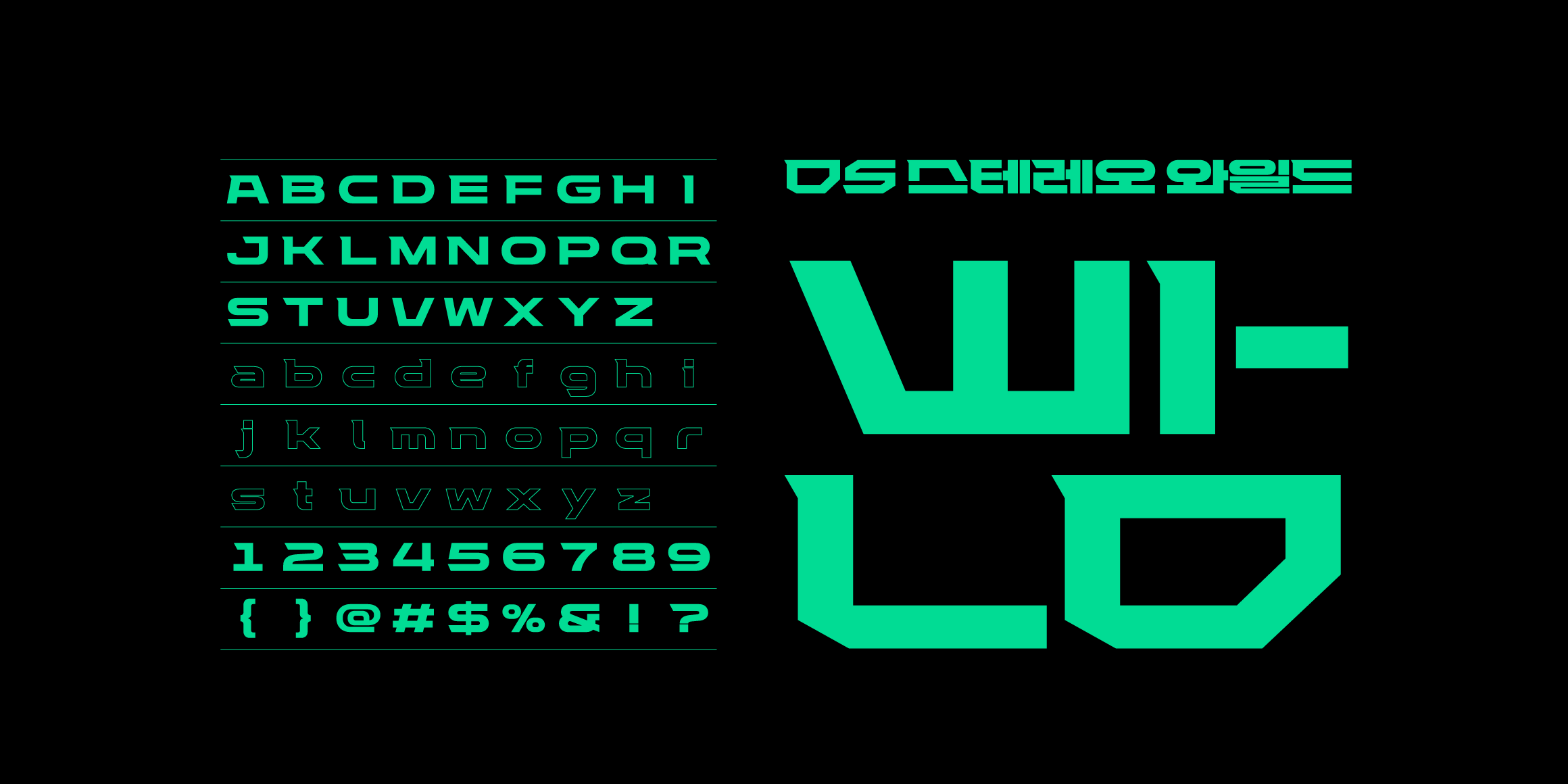DS 스테레오 font in use