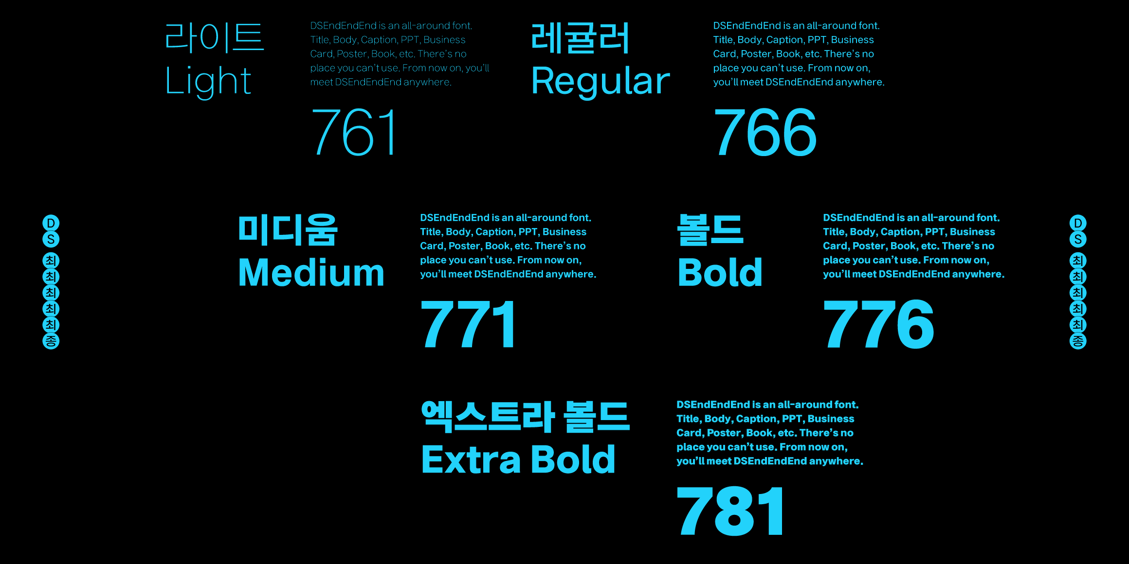 DS EndEndEnd font in use