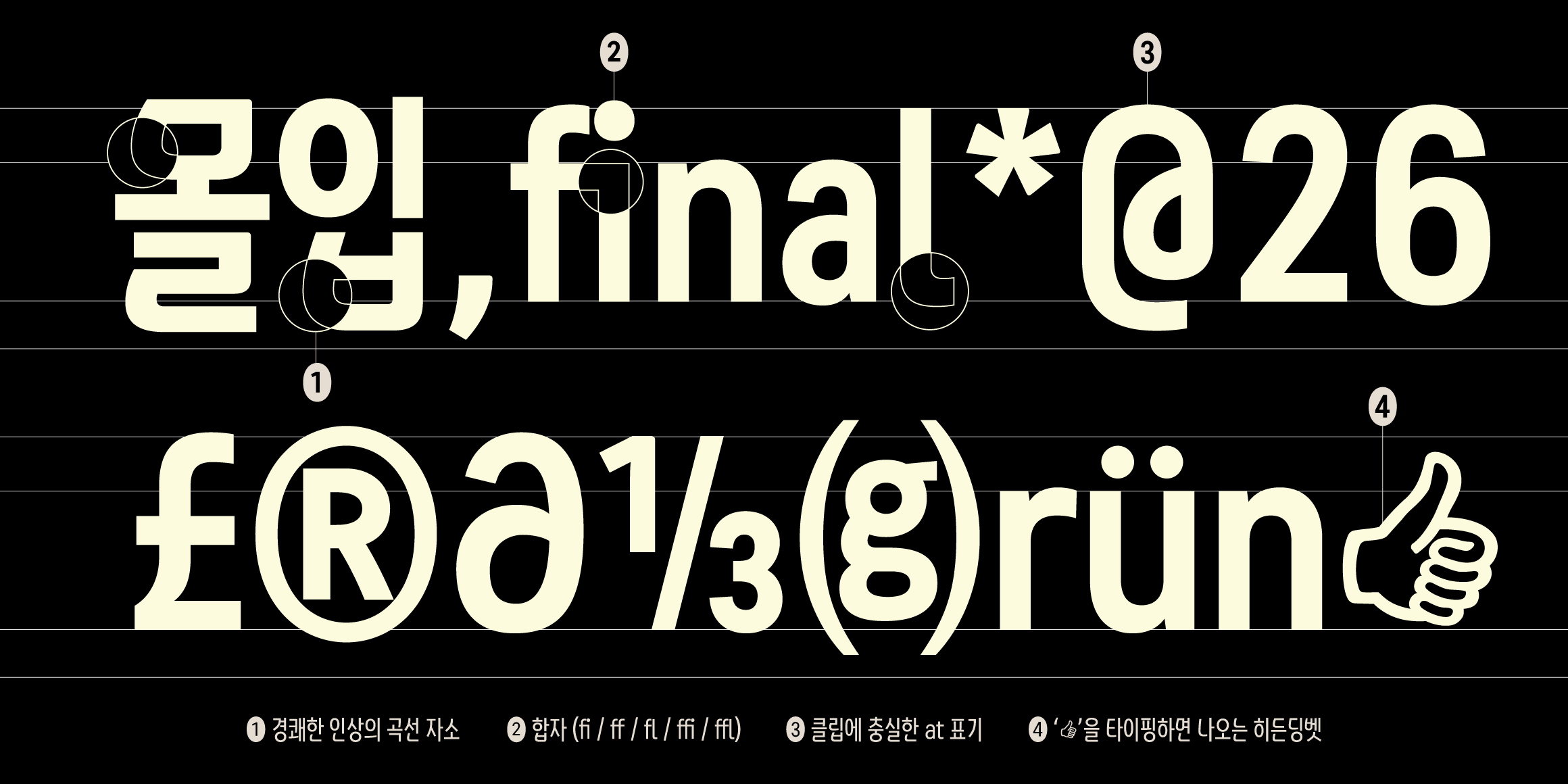 Yoon 클립 font in use