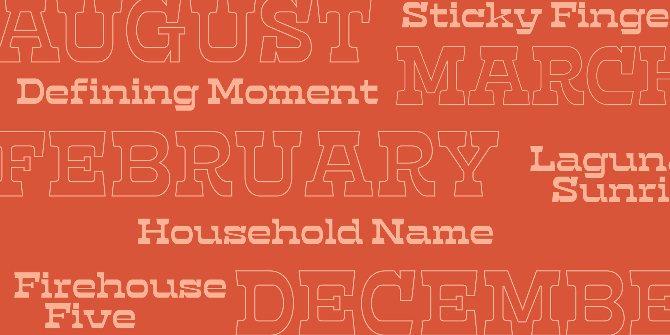 STM Rhubarb font in use