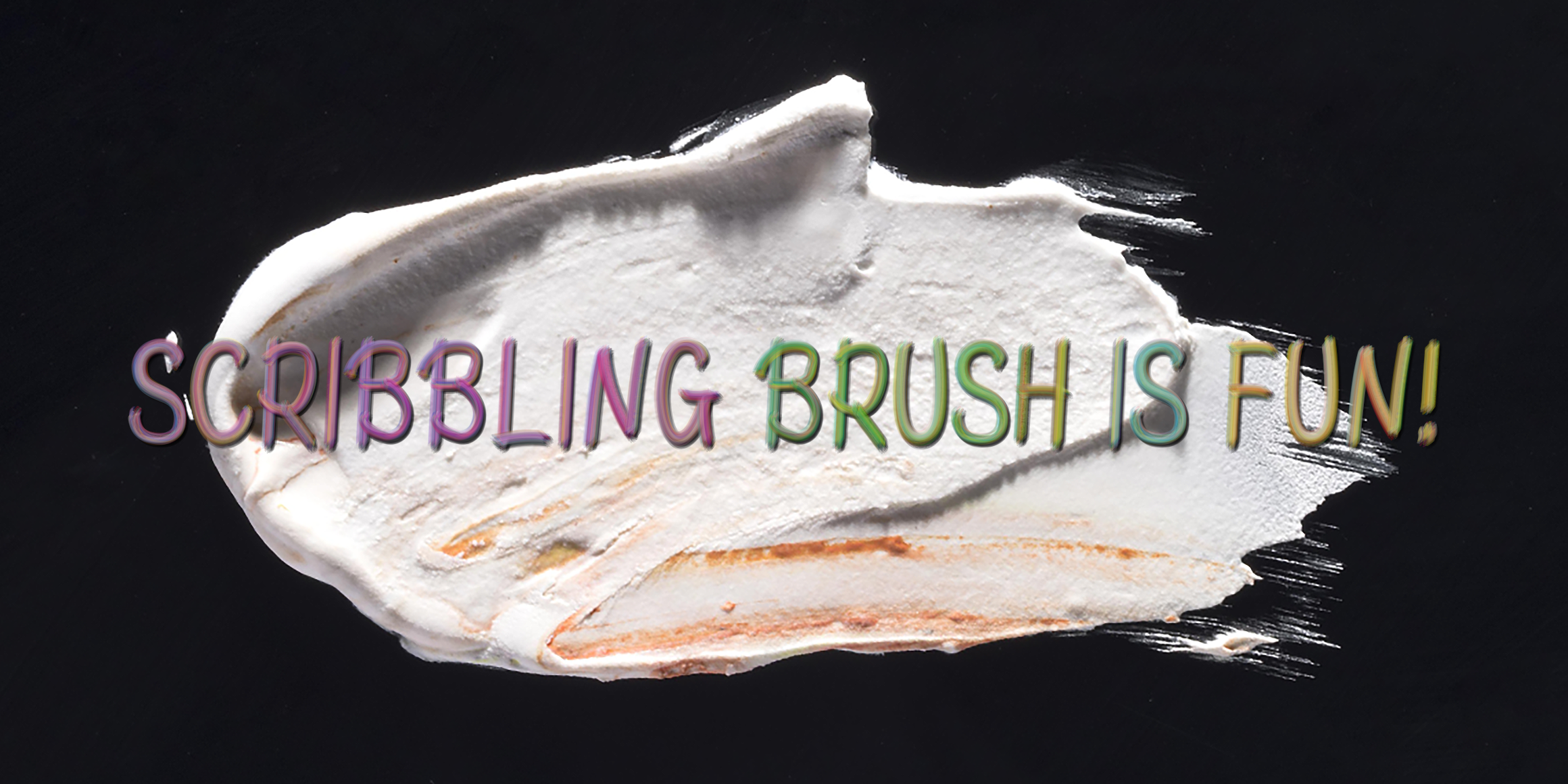 STM ScribblingBrush font in use