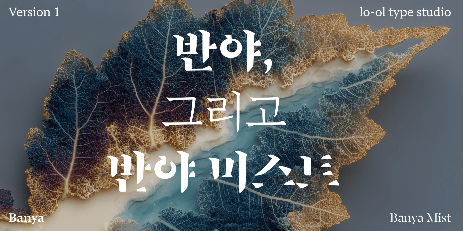 반야 미스트 font in use