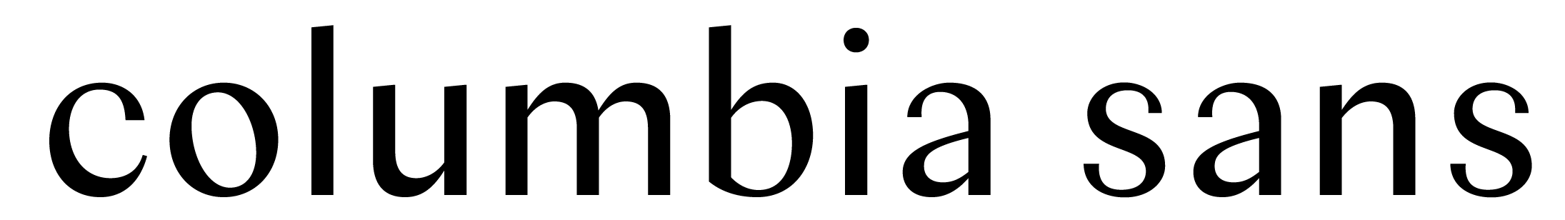 columbia_sans 타이틀