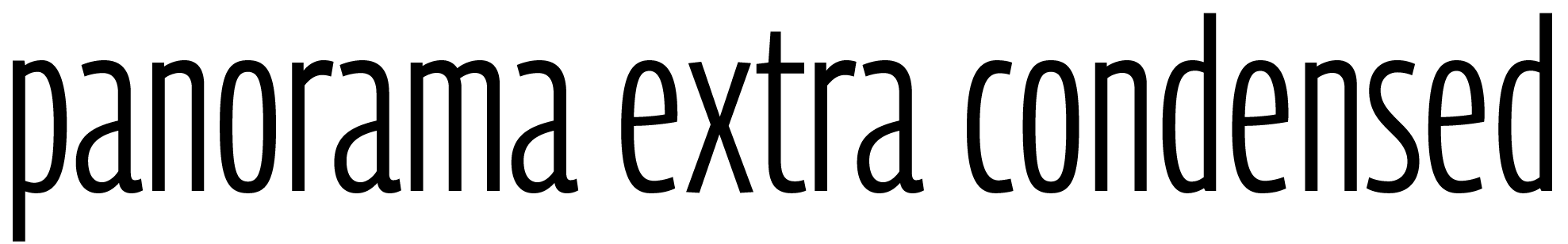 Production Type Panorama ExtraCondensed