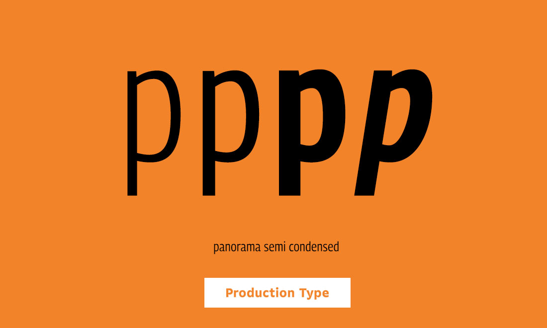 Production Type Panorama SemiCondensed
