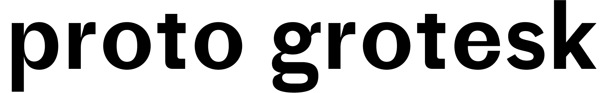 Production Type Proto Grotesk