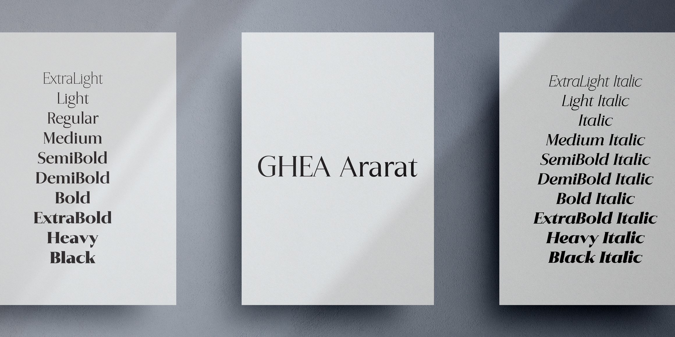 GHEA Ararat font in use