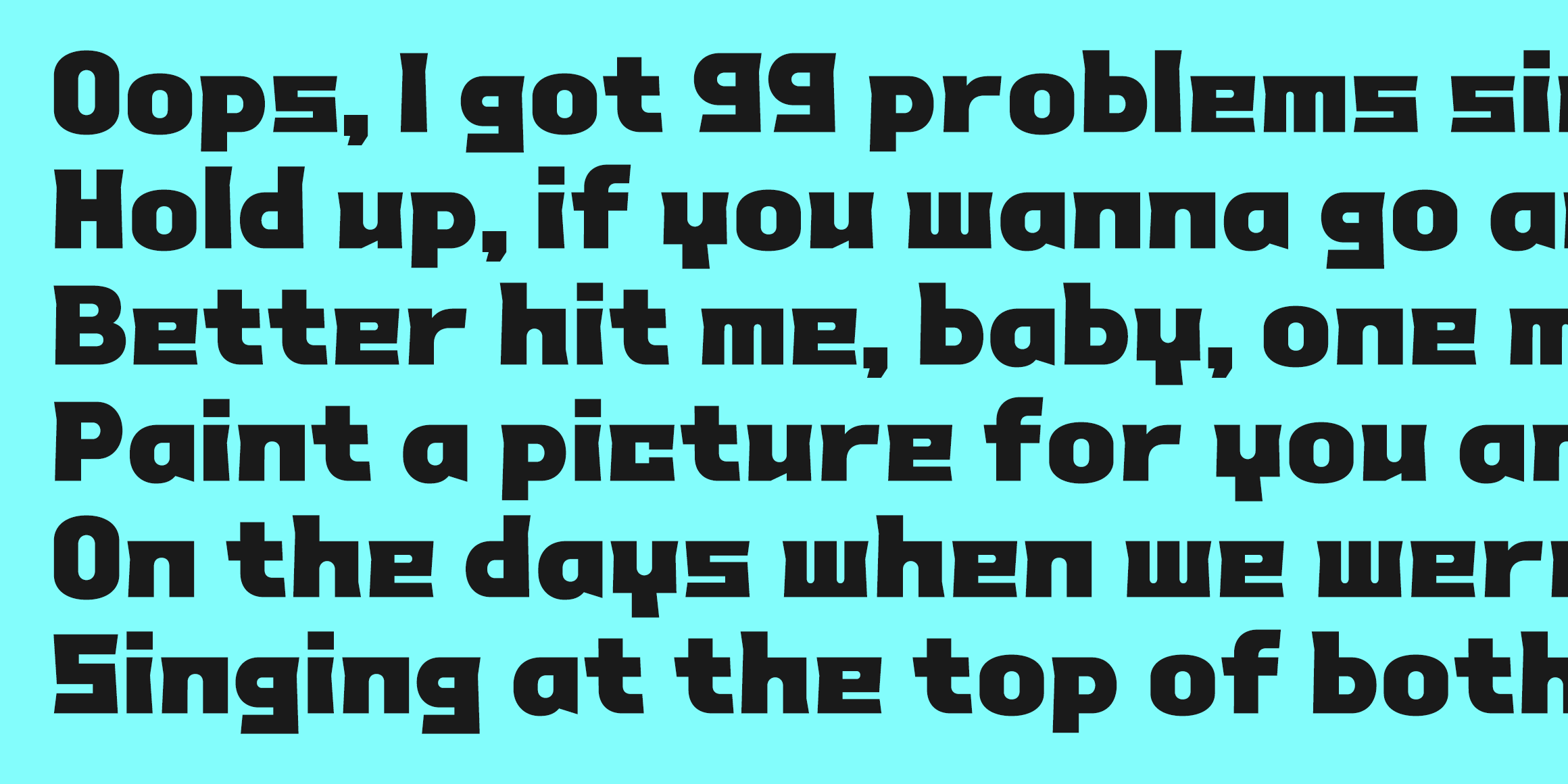 Tium 새턴 font in use