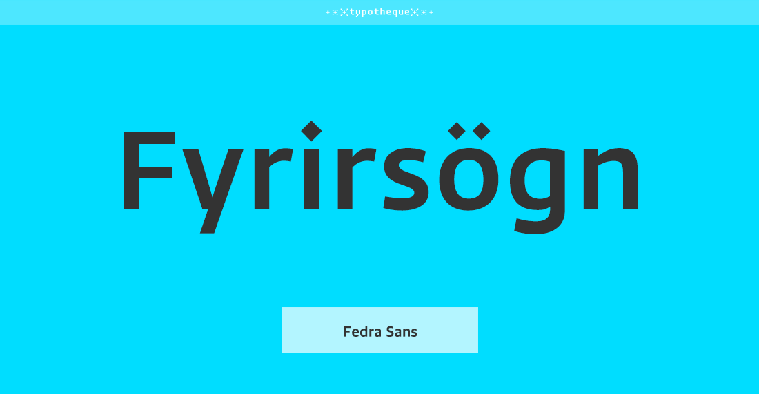 Fedra Sans Std