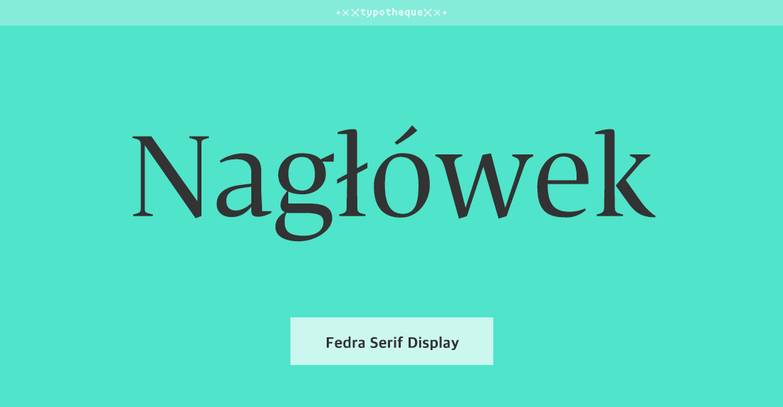 Fedra Serif Display Std