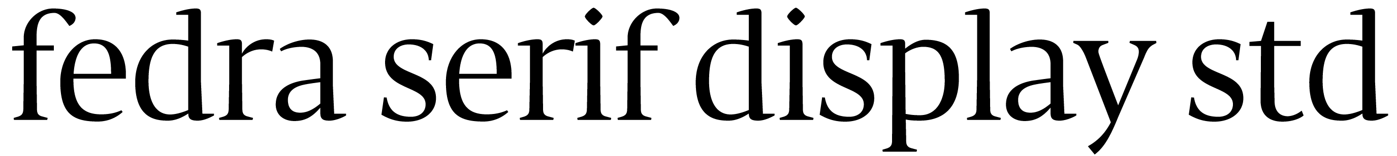 Fedra Serif Display Std