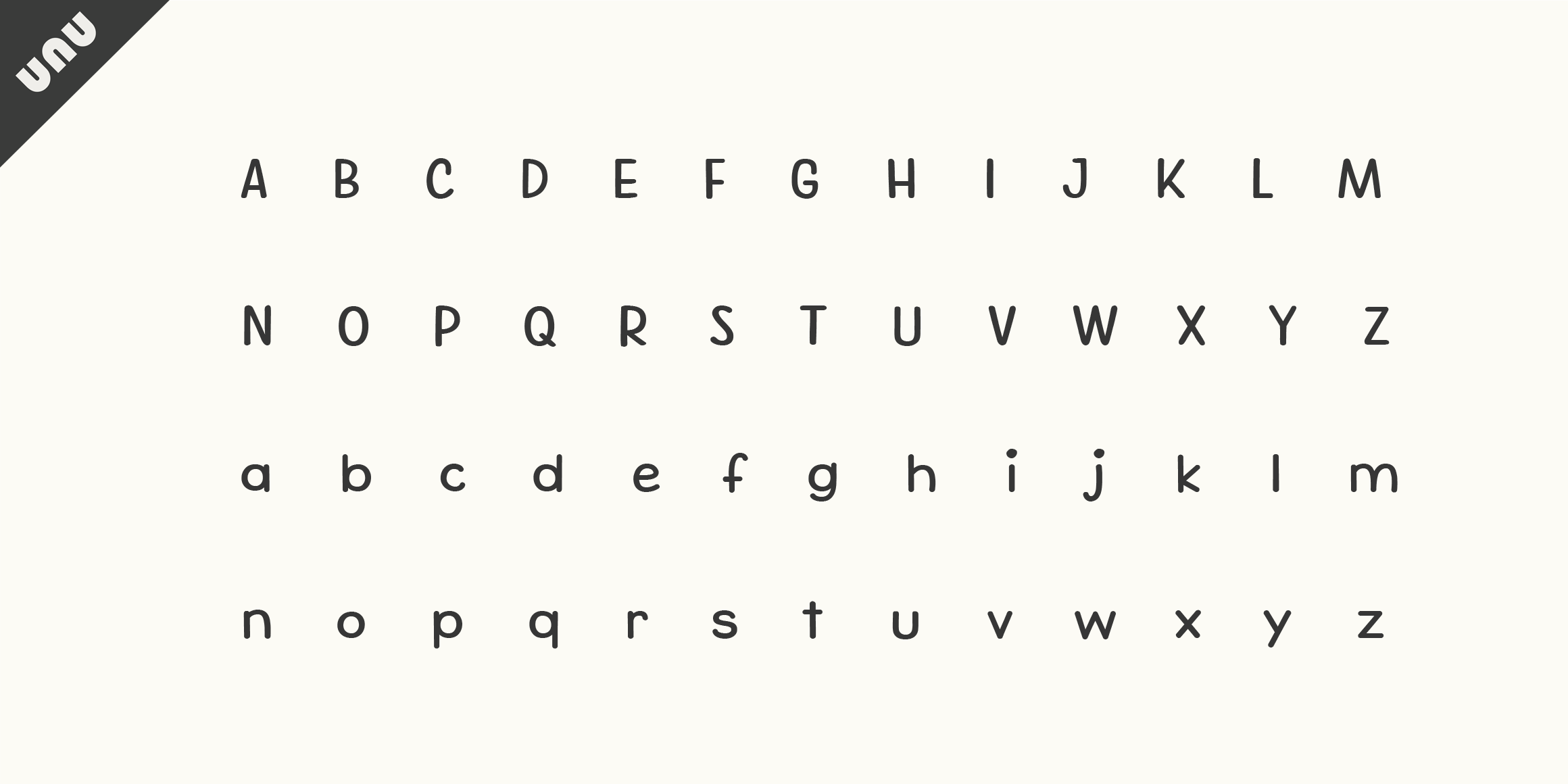 unu같은달을보나요  font in use