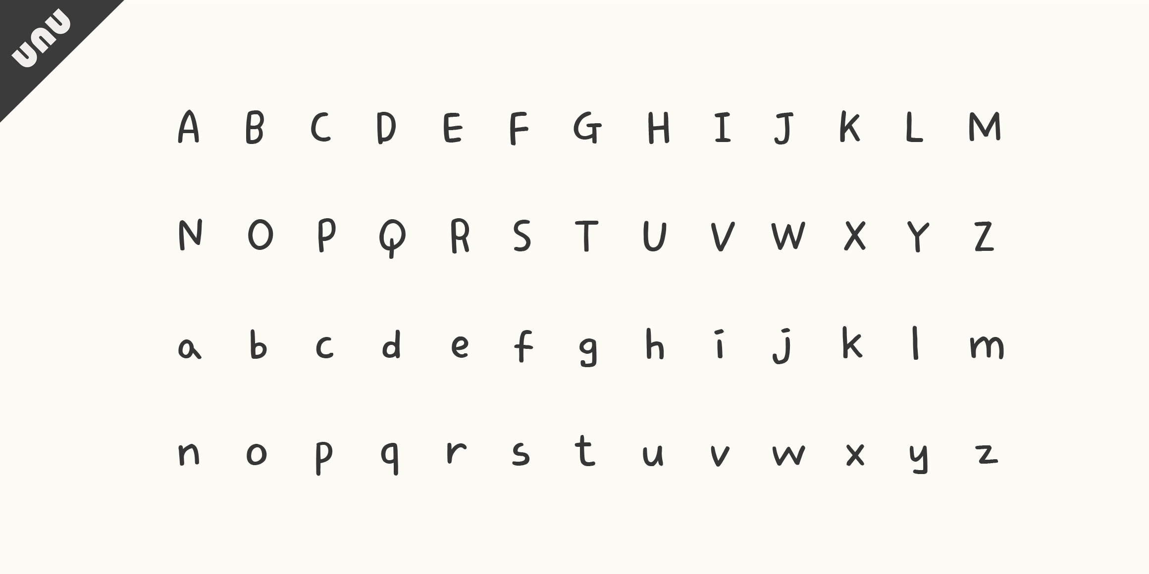 unu봄아기다렸어 font in use